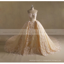 Blush robe de mariée robe de bal nuptiale photos de robe de mariage musulman